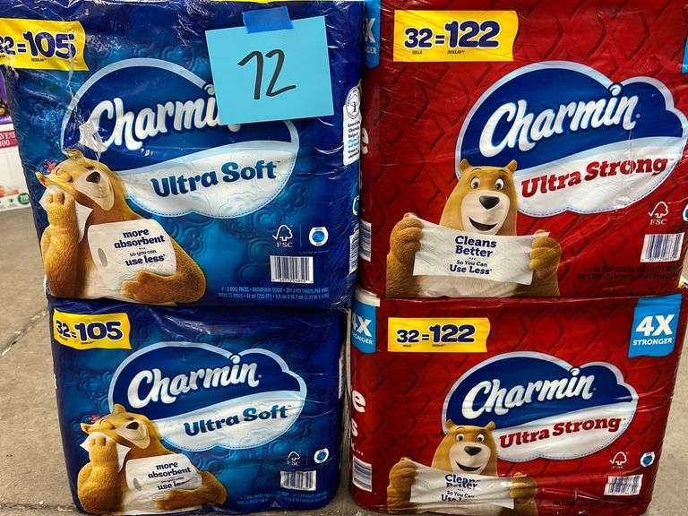 (4) PACKS OF CHARMIN TOILET PAPER Earl's Auction Company