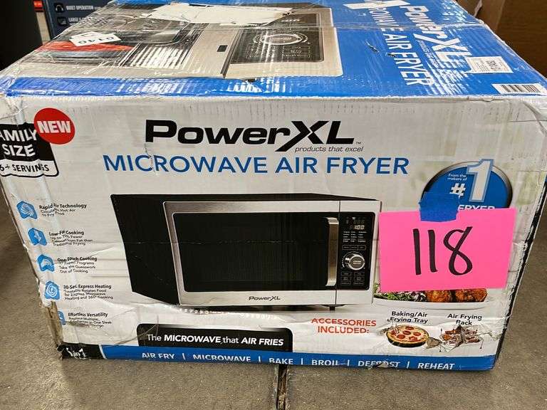 POWER XL MICROWAVE AIR FRYER IN BOX Earl's Auction Company