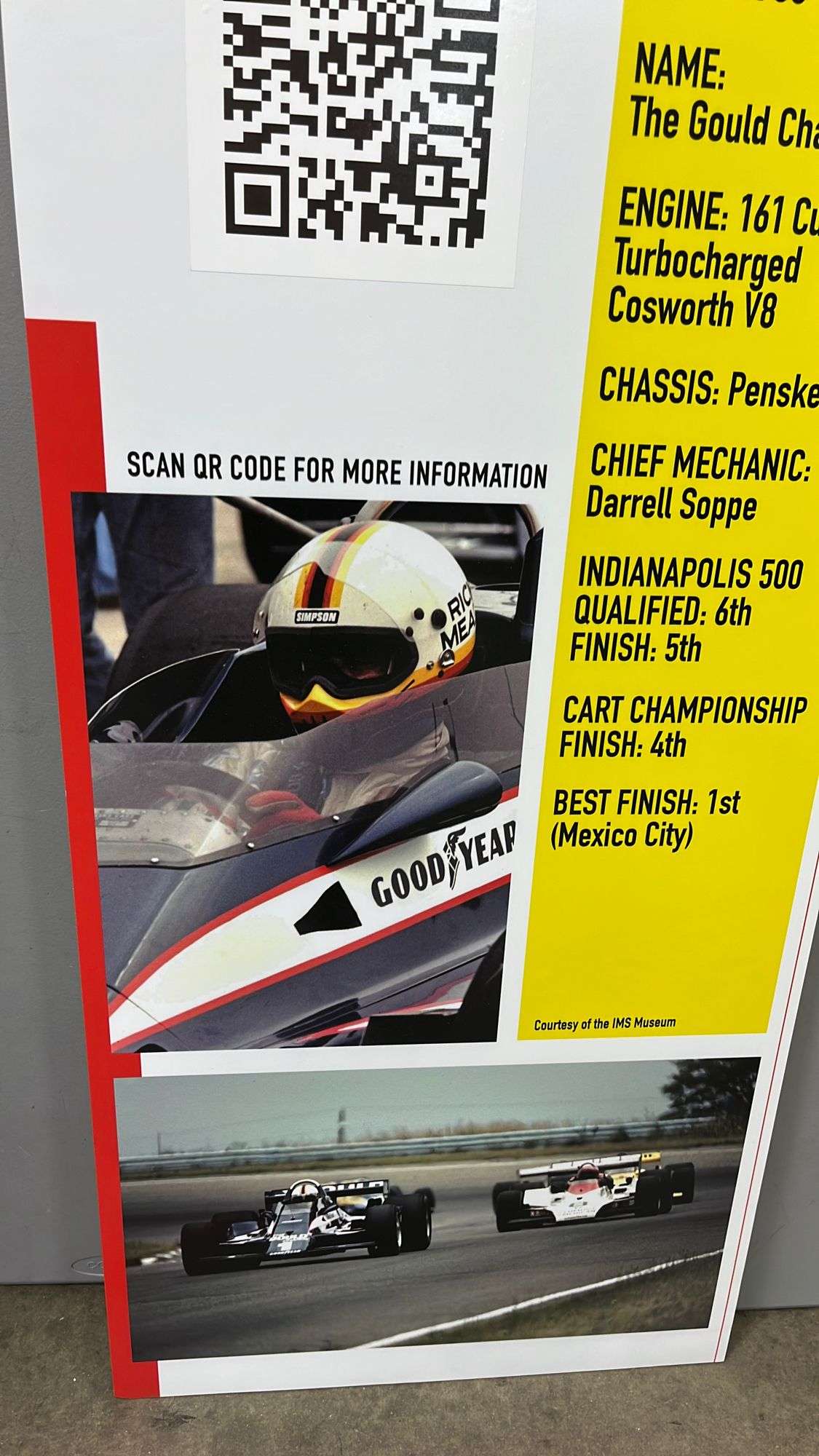 IMS MUSEUM THE GOULD CHARGE SIGN - Earl's Auction Company