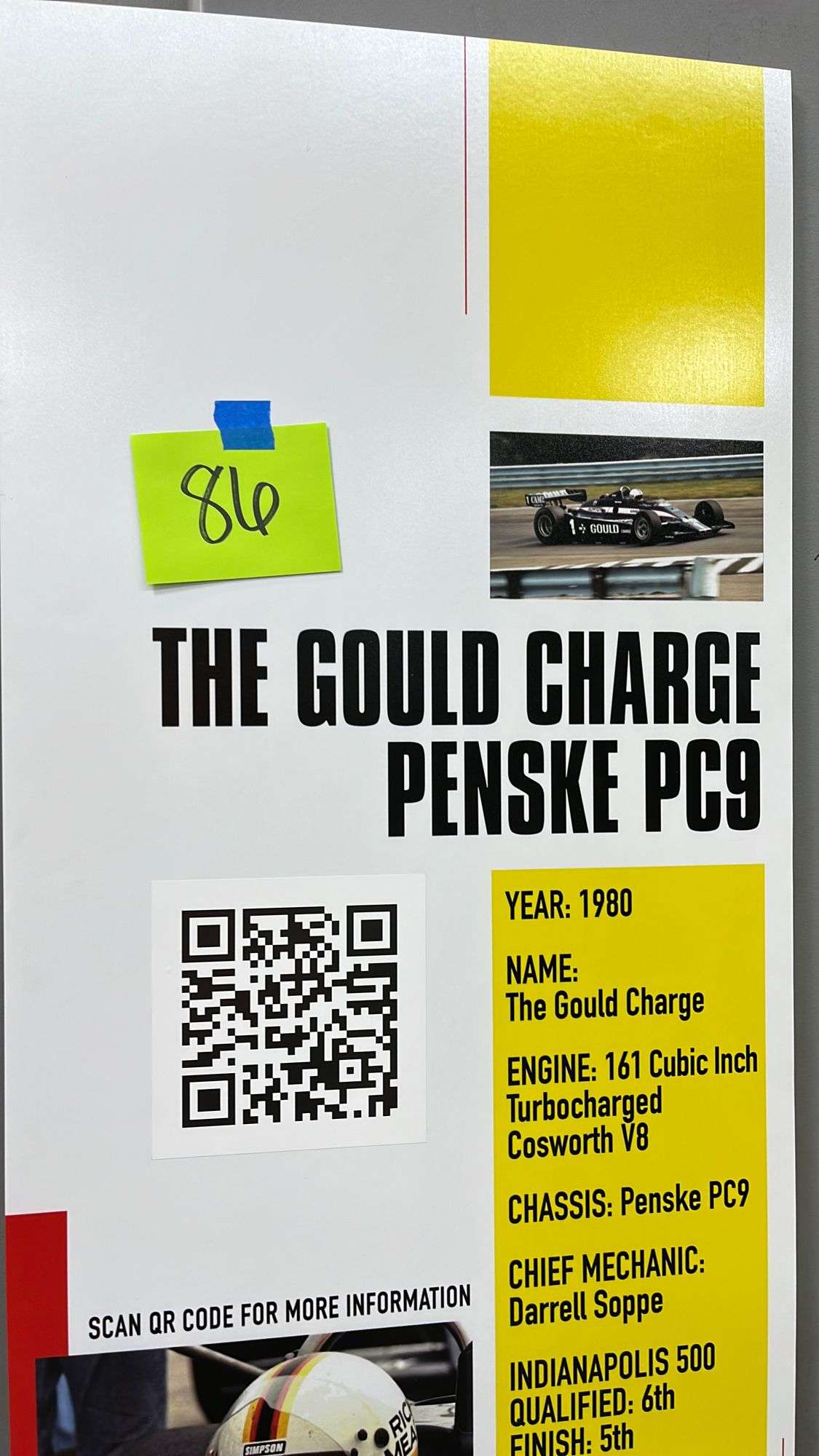 IMS MUSEUM THE GOULD CHARGE SIGN - Earl's Auction Company