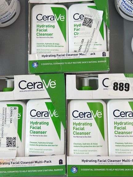 LOT OF CERAVE & LUBRIDERM SKIN CARE - Earl's Auction Company