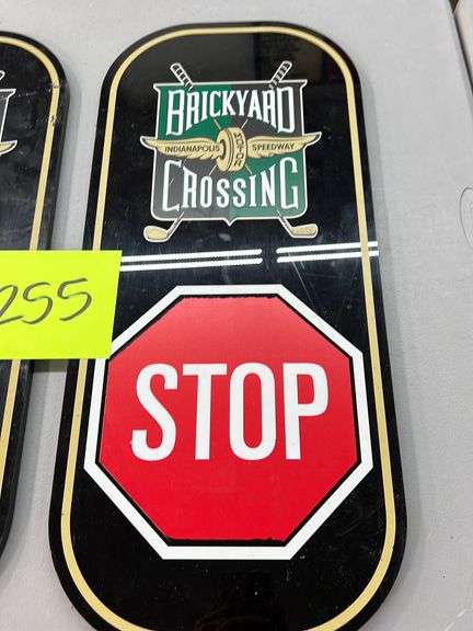 (2) IMS BRICKYARD CROSSING SIGNS - Earl's Auction Company