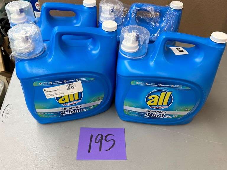 (4) JUGS OF ALL LAUNDRY DETERGENT Earl's Auction Company