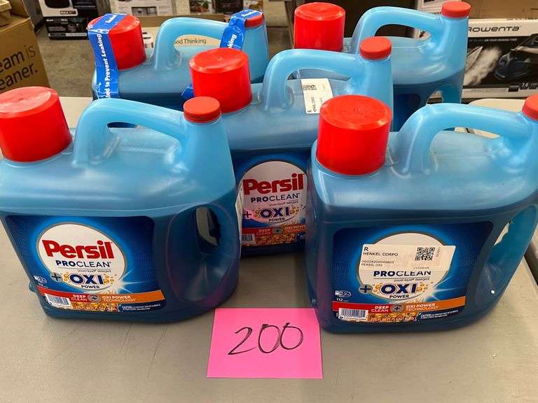 (5) JUGS OF PERSIL LAUNDRY DETERGENT Earl's Auction Company