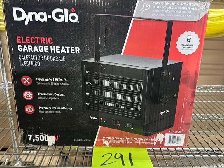 DYNA-GLO ELECTRIC GARAGE HEATER IN BOX - Earl's Auction Company