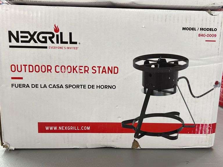 (2) NEXGRILL OUTDOOR COOKER STANDS IN BOXES Earl's Auction Company