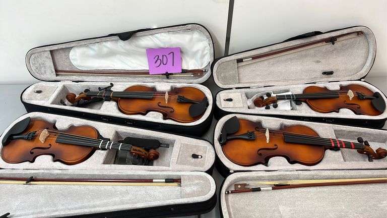 Mendini By Cecilio Violino, Kit 4/4 Principianti Con Custodia Rigida - Foto 7