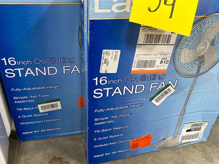 (3) LASKO FANS IN BOXES Earl's Auction Company
