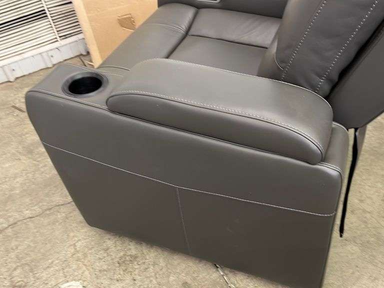 SERTA HOME THEATER POWER RECLINER GREY Earl