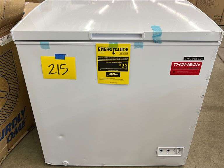 THOMSON 7.0CU FT WHITE CHEST FREEZER Earl's Auction Company