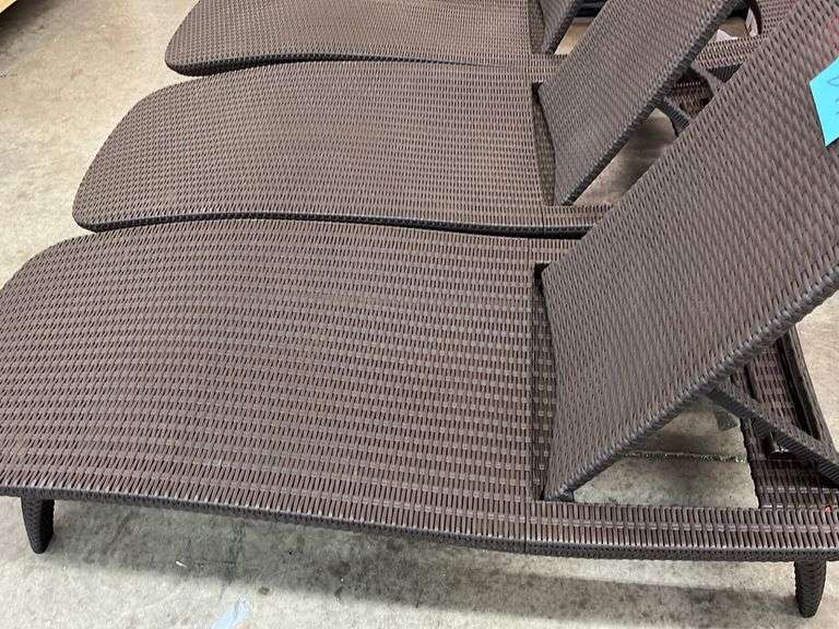 (3) KETER GRENADA SUN LOUNGER CHAIRS BROWN Earl's Auction Company