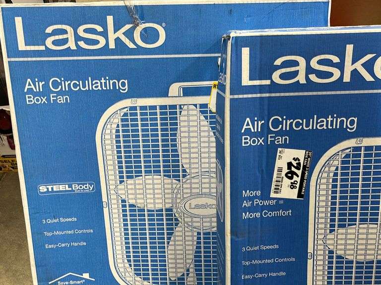(2) LASKO FANS IN BOXES Earl's Auction Company