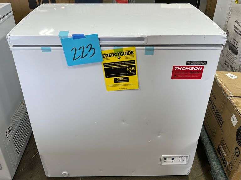 THOMSON 7.0CU FT CHEST FREEZER WHITE Earl's Auction Company