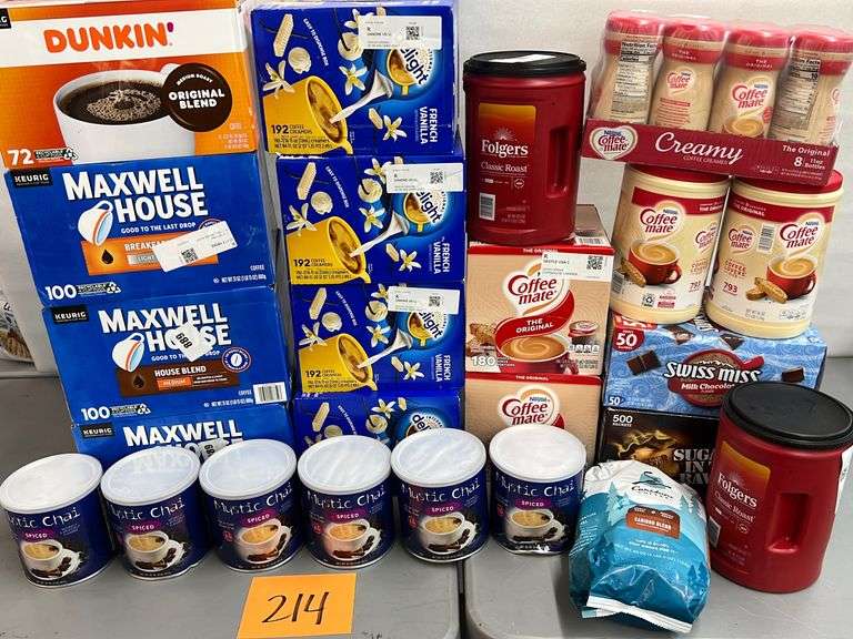 LARGE LOT OF ASSORTED COFFEE & CREAMER Earl's Auction Company