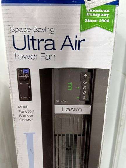 LASKO ULTRA AIR TOWER FAN IN BOX - Earl's Auction Company