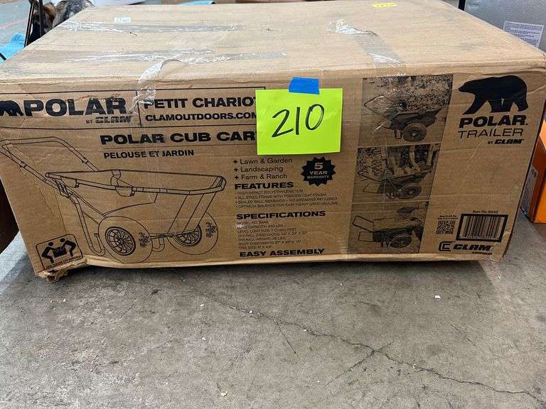 POLAR TRAILER POLAR CUB CART IN BOX Earl's Auction Company