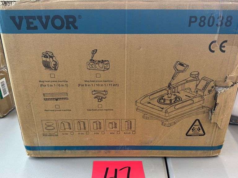 AS IS VEVOR HEAT PRESS IN BOX MODEL P8038 Earl's Auction Company
