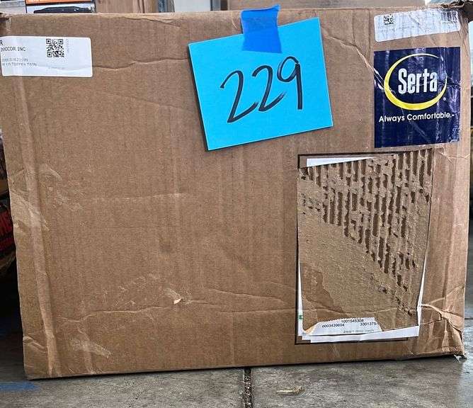 SERTA TWIN SIZE MATTRESS TOPPER W/ COVER Earl's Auction Company