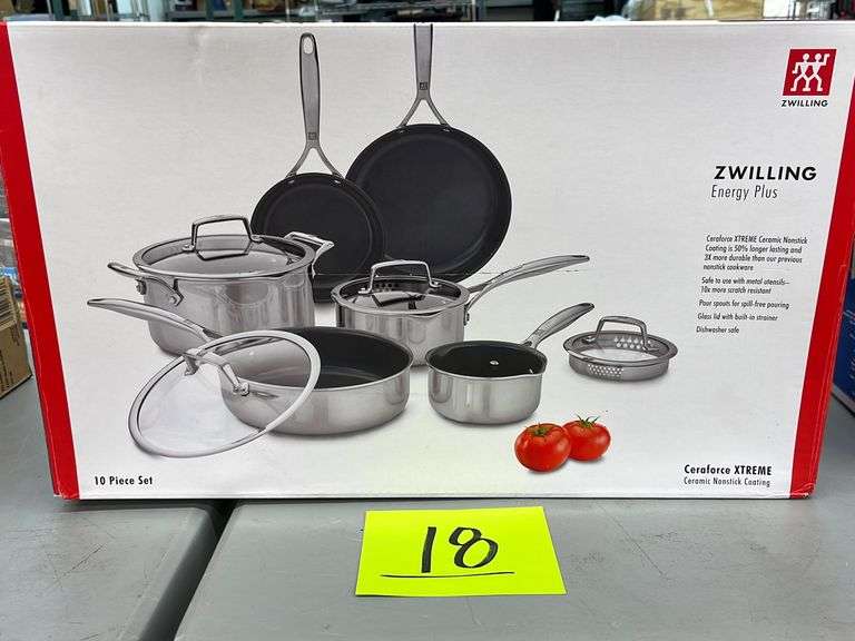 ZWILLING 10PC COOKWARE SET IN BOX Earl's Auction Company