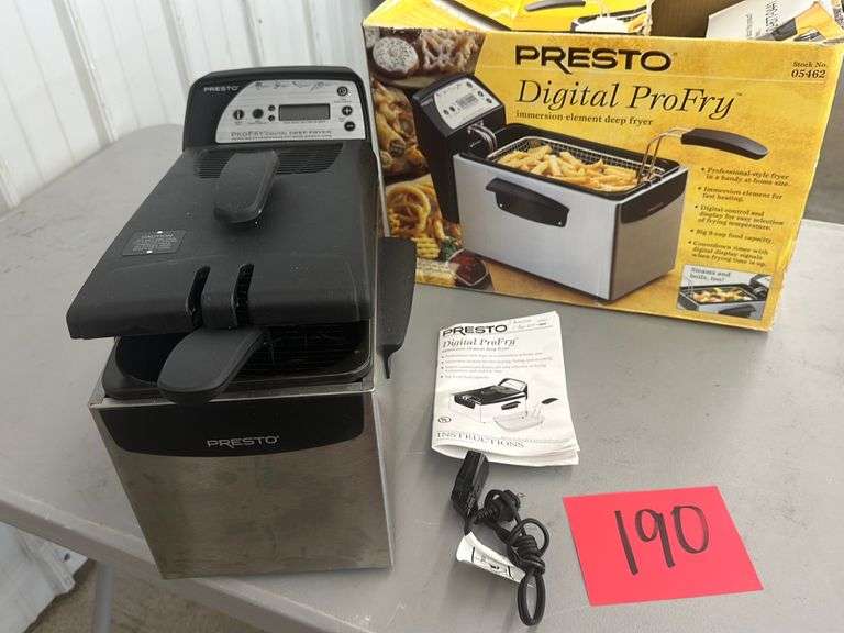 PRESTO DEEP FRYER W/ BOX Earl's Auction Company
