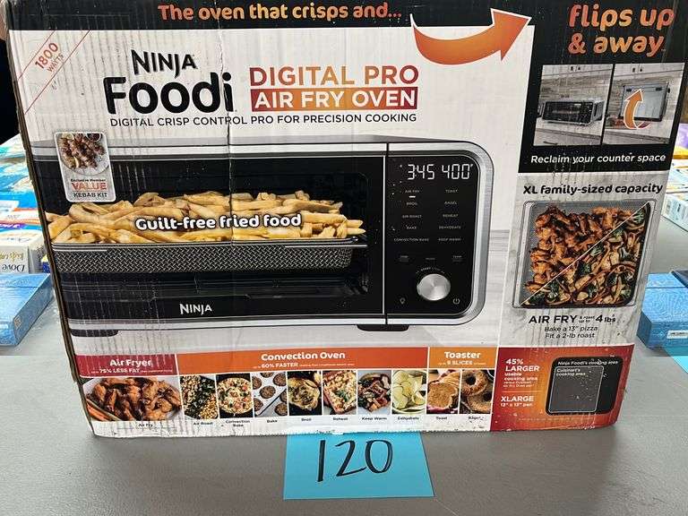 NINJA FOODI DIGITAL AIR FRY OVEN IN BOX Earl's Auction Company