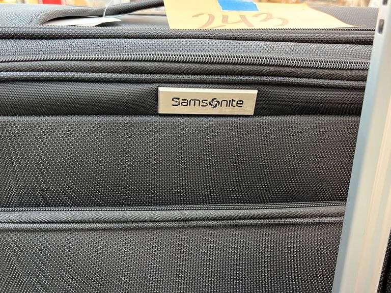 2PC SAMSONITE SOFT SHELL ROLLING LUGGAGE BLACK Earl's Auction Company