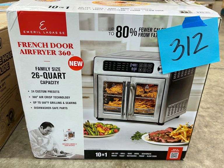 EMERIL LAGASSE FRENCH DOOR AIRFRYER 360 IN BOX Earl