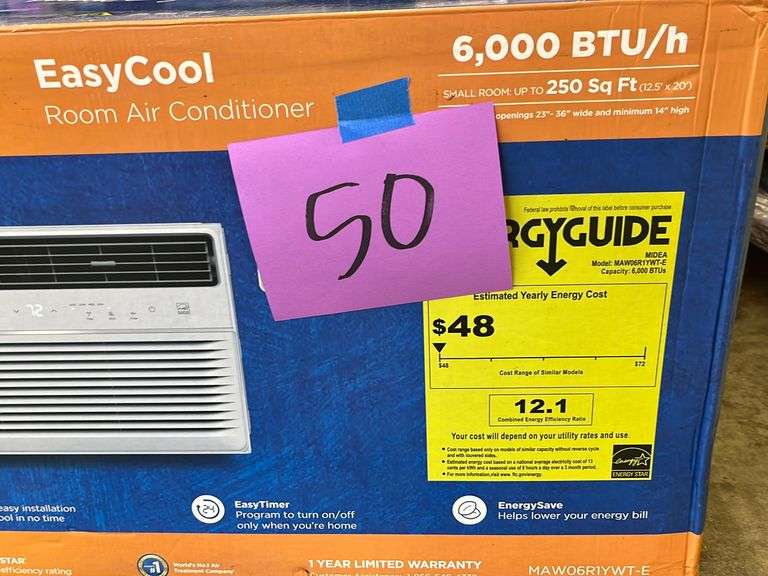 MIDEA ROOM AIR CONDITIONER IN BOX Earl's Auction Company