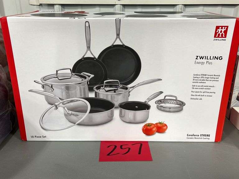 ZWILLING 10PC COOKWARE SET IN BOX Earl's Auction Company