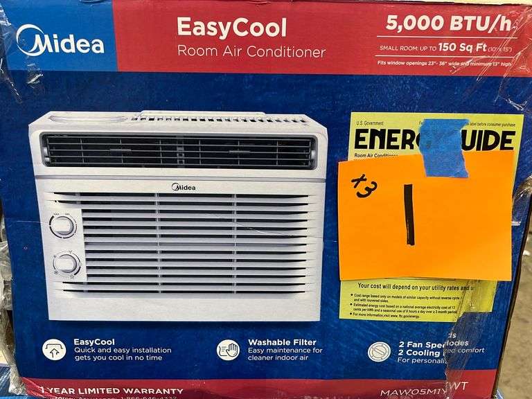 (3) MIDEA AIR CONDITIONERS IN BOXES Earl's Auction Company