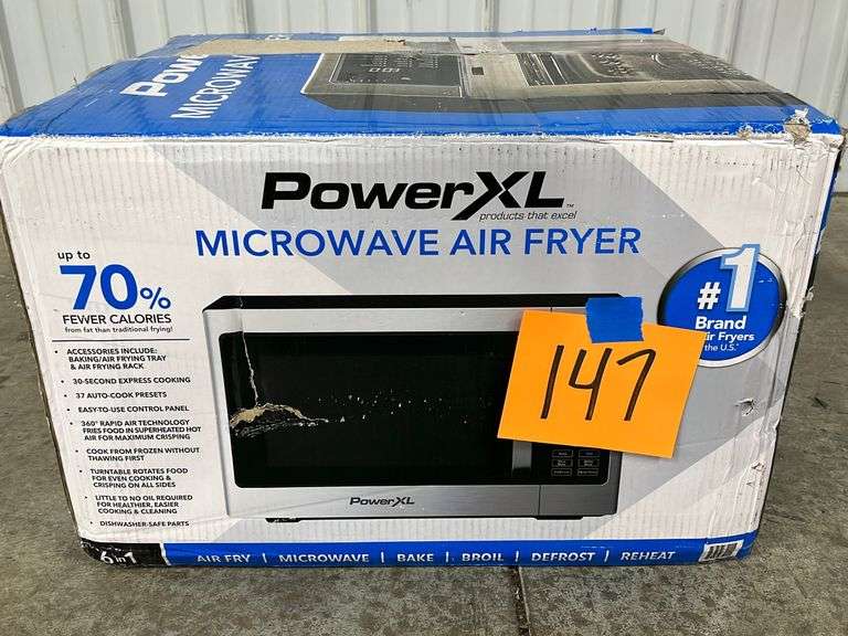 POWERXL MICROWAVE AIR FRYER IN BOX Earl's Auction Company