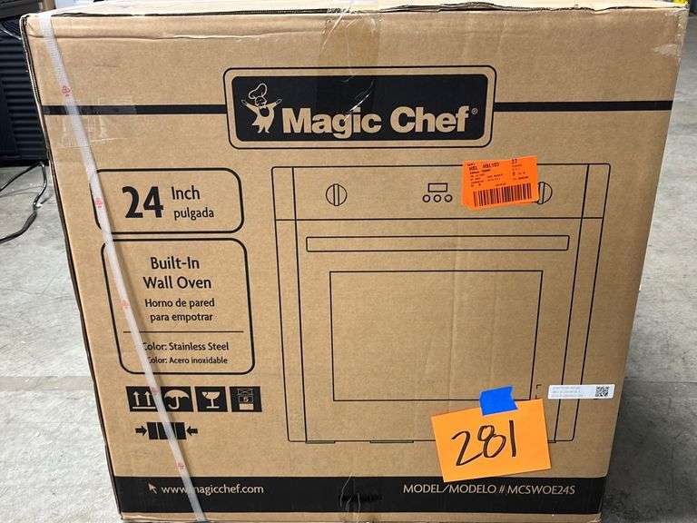MAGIC CHEF 24" BUILT IN WALL OVEN IN BOX STAINLESS Earl's Auction