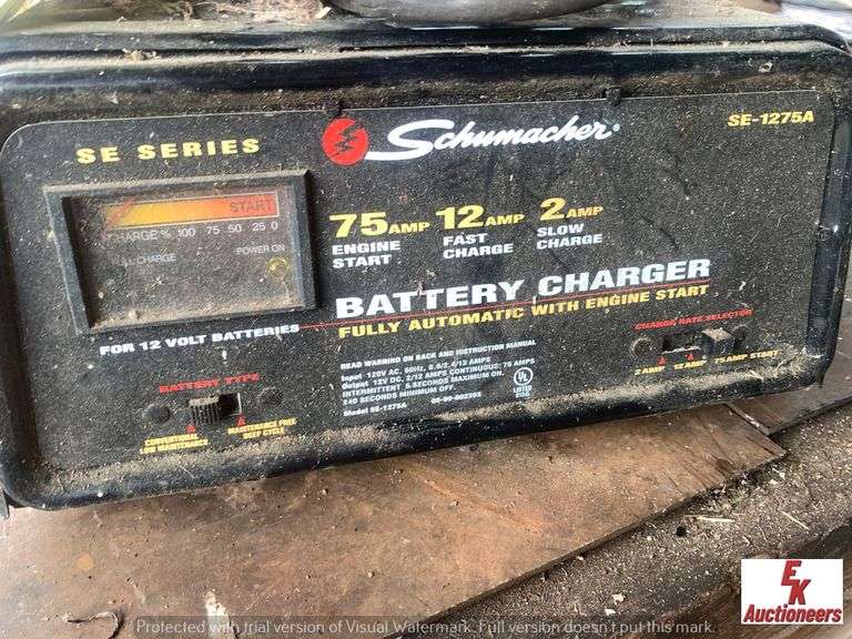 SCHUMACHER SE SERIES BATTERY CHARGER - EK Auctioneers LLC