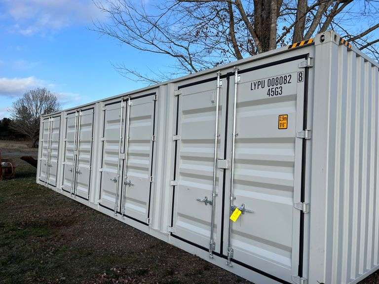 40' HQ SHIPPING CONTAINER W/ 4SIDE & 1REAR DOORS EK Auctioneers LLC