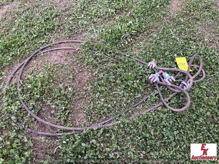 (2) 10' 5/8 CHOKER CABLES EK Auctioneers LLC