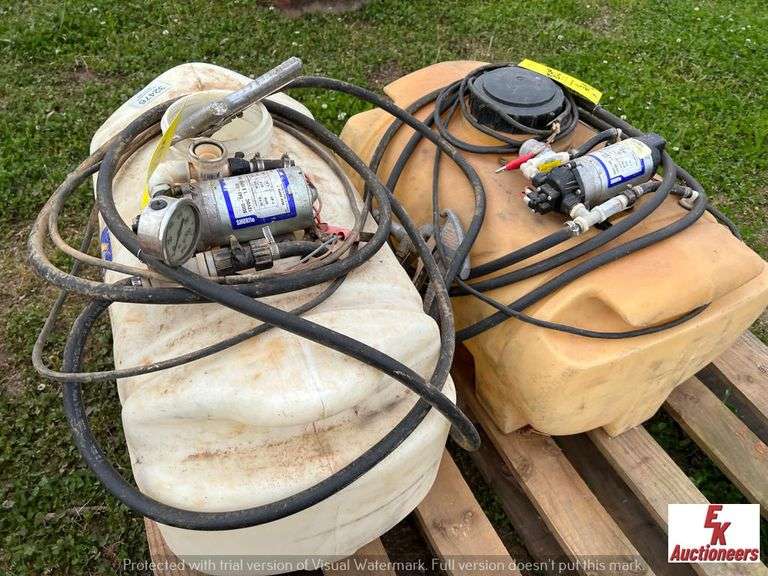 (2) ATV SPRAYER TANKS EK Auctioneers LLC