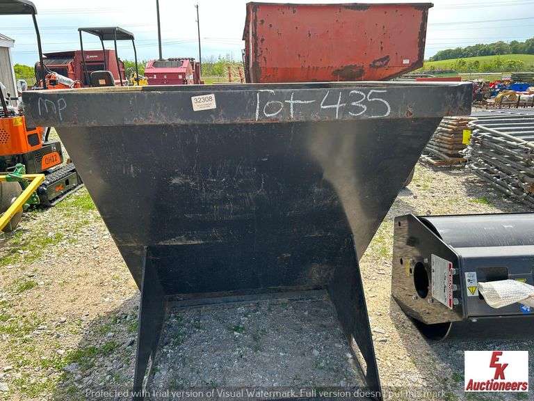 SKID STEER 2.0 CUBIC YARD DUMPSTER EK Auctioneers LLC
