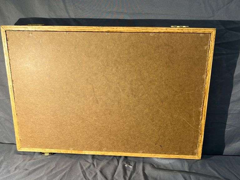 12x18 REAL HARDWOOD PADDED GLASS DISPLAY CASE EK Auctioneers LLC