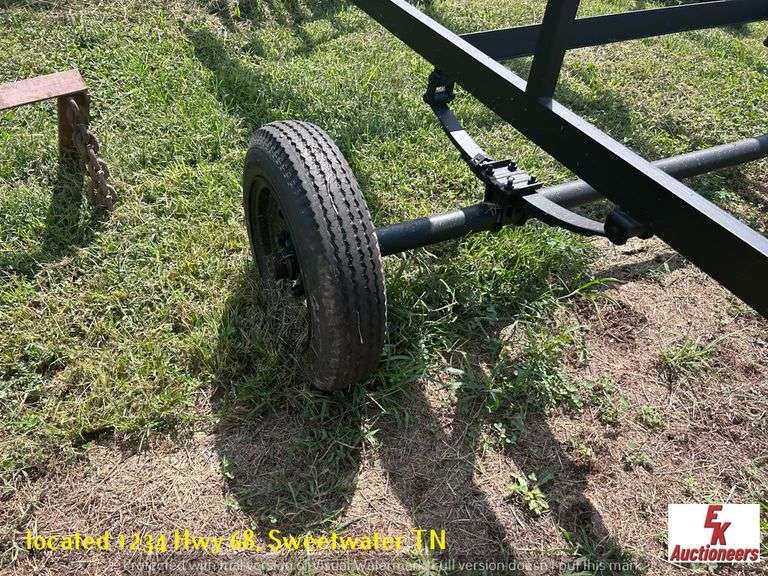 20' SINGLE AXLE PONTOON TRAILER EK Auctioneers LLC