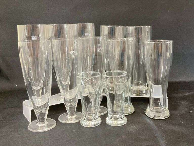 Pilsner Glasses and Luigi Bormioli Light & Music Footed Drinking