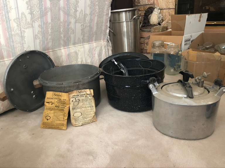 (3) Kook Kwik Bestmade Prssure Cooker, Water Bath Canner, Vintage