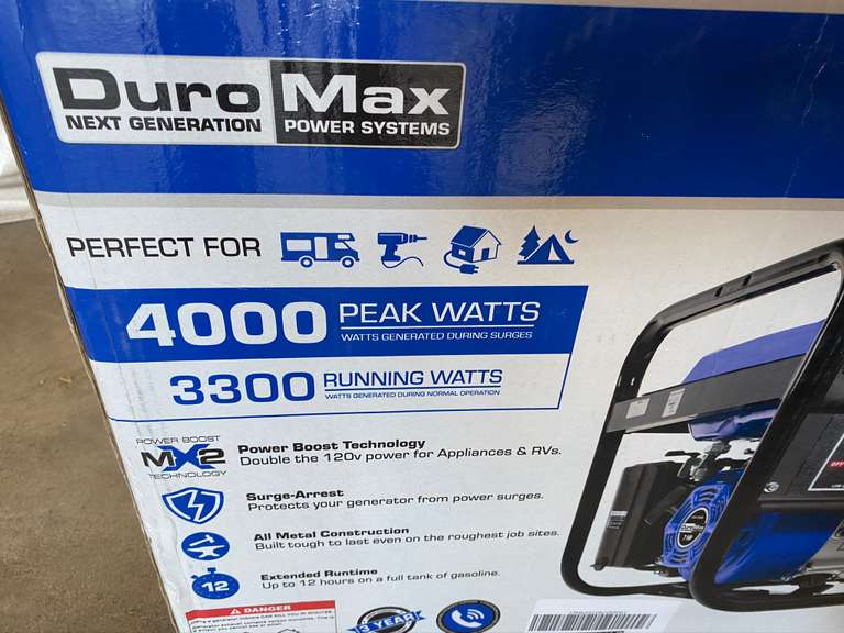 Champion Duromax 7HP Generator Estate Details