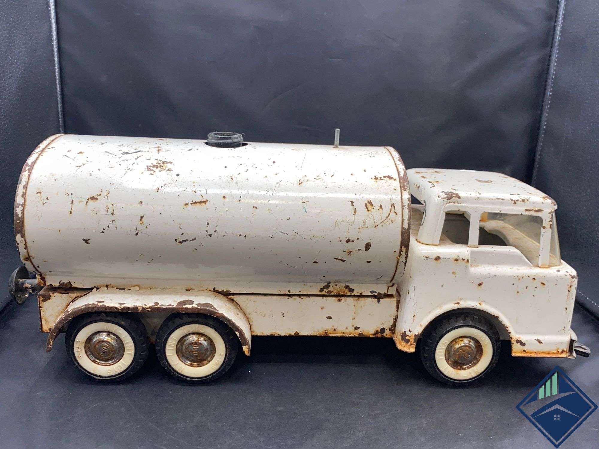 NYLINT ブリキ　トレーラー Vintage Nylint Harley Davidson GMC Tractor Trailer Steel