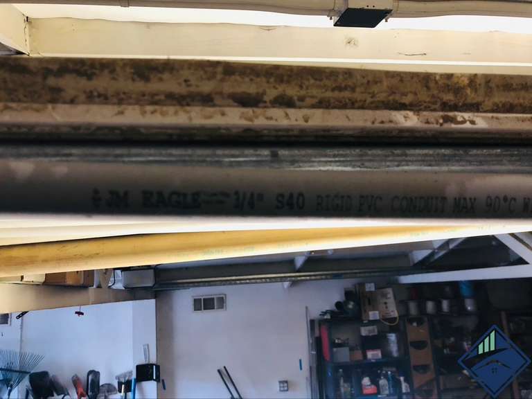 Various Pieces of Unistrut & Gray Electrical Conduit Estate Details