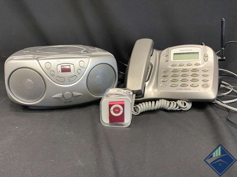 (3) CD Player, M3 Player and Radio Shack Phone Estate Details