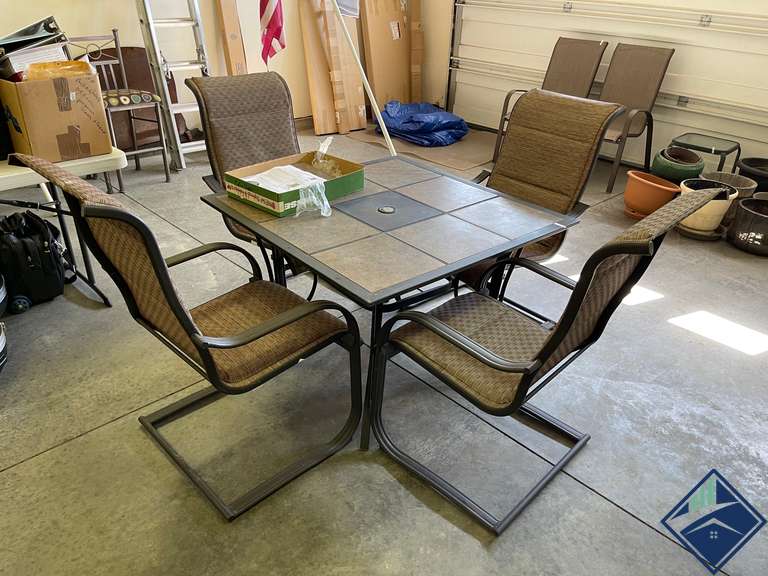 Matching Table and Patio Chairs with Extra Parts