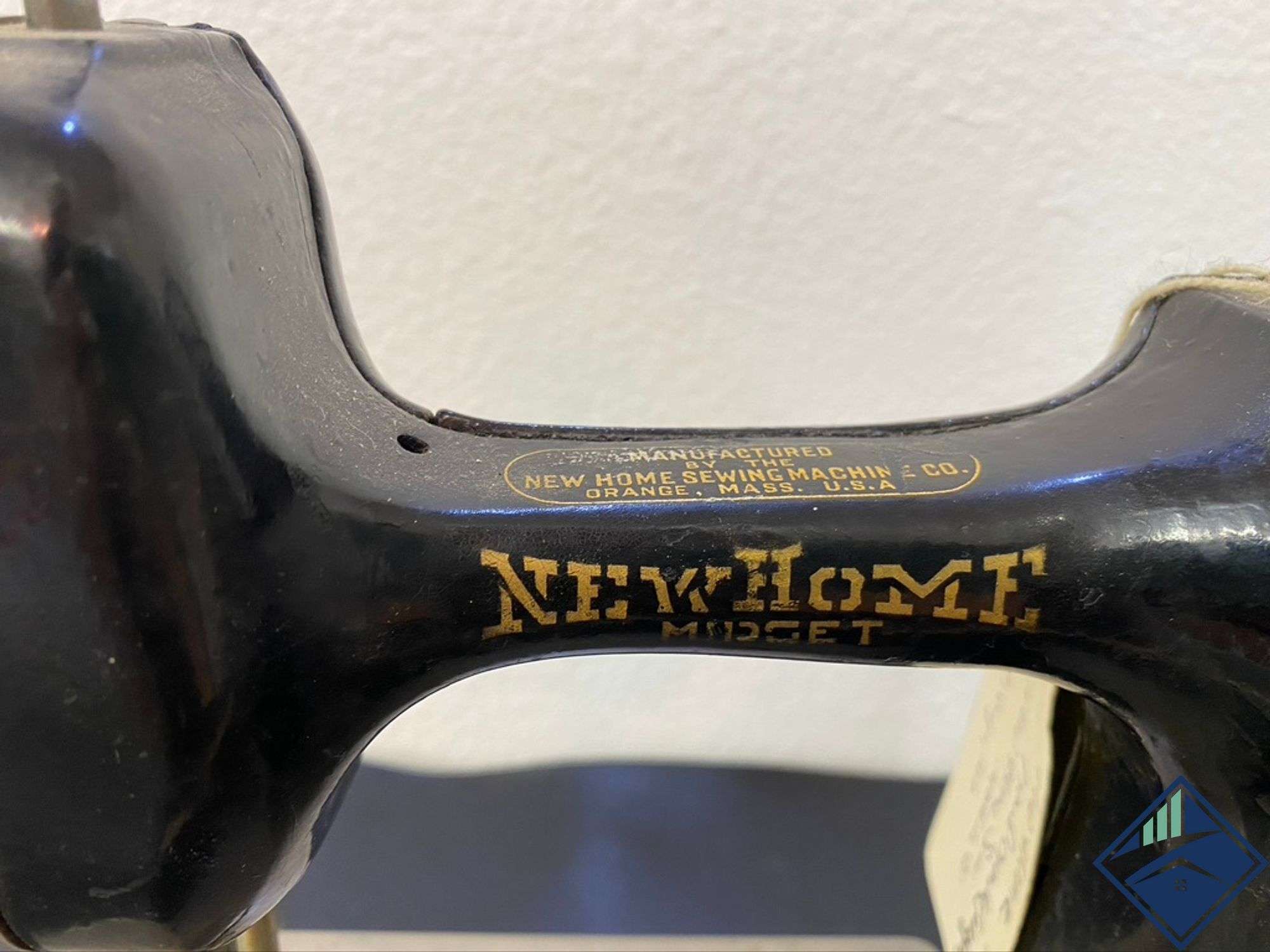 Antique Newhome 1912 Hand Needle Midget Sewing Machine - Estate