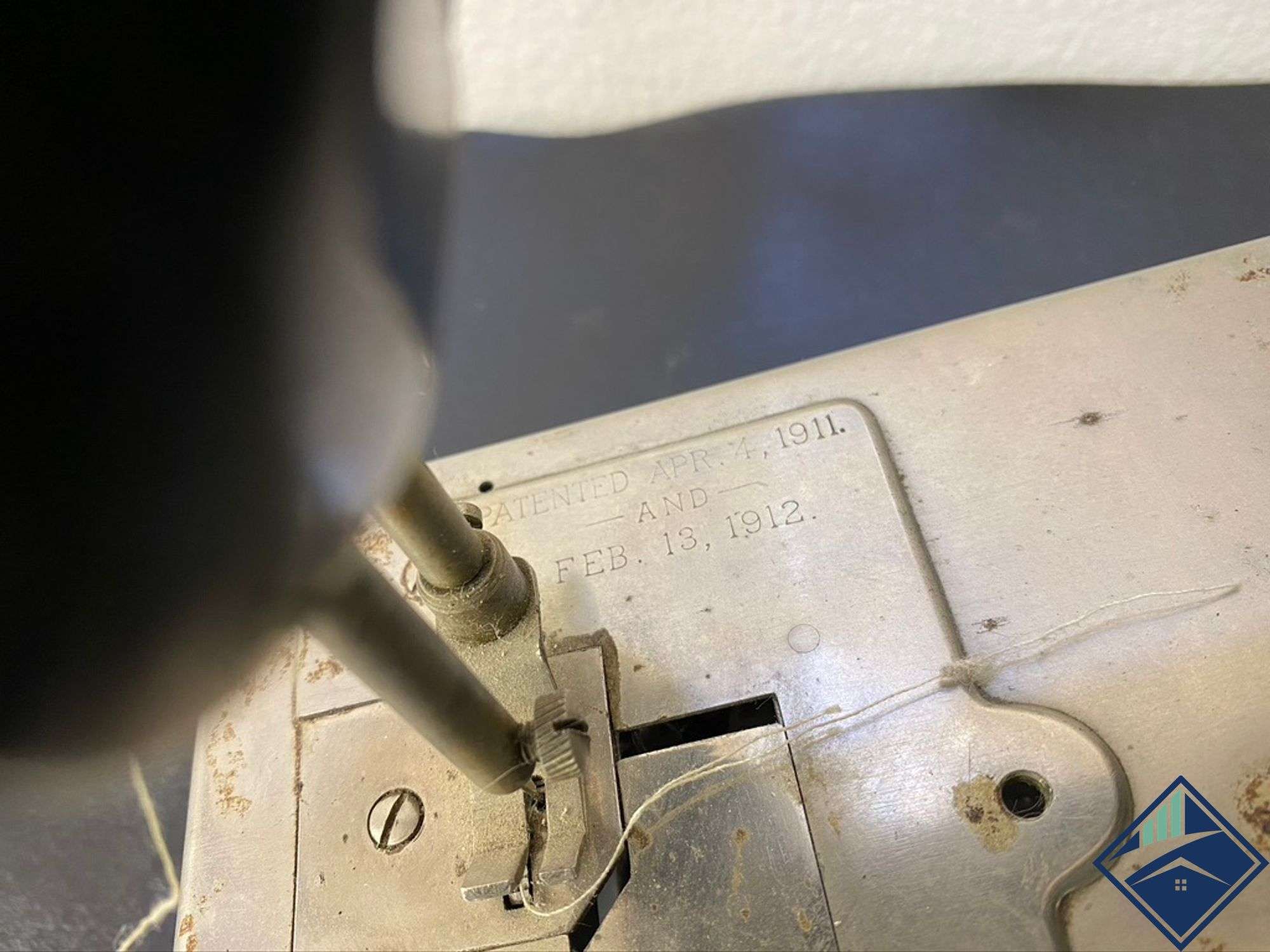Antique Newhome 1912 Hand Needle Midget Sewing Machine - Estate
