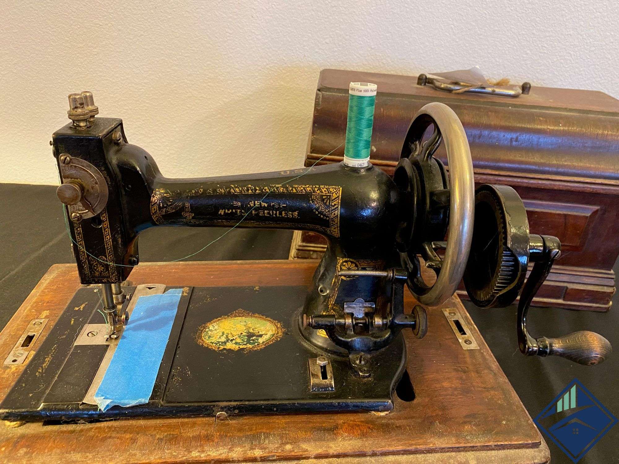 Antique 1895 New White Peerless Sewing Machine #1058064 In