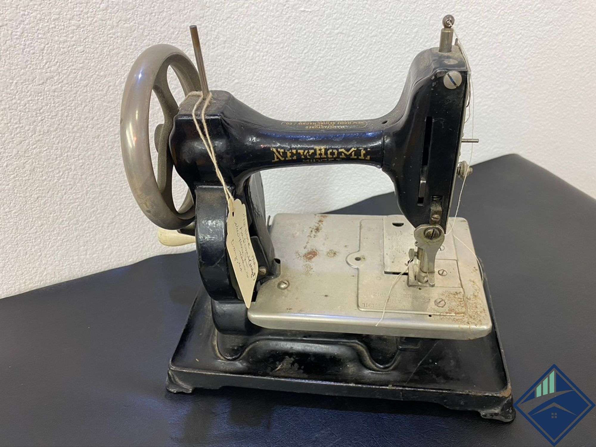 Antique Newhome 1912 Hand Needle Midget Sewing Machine - Estate